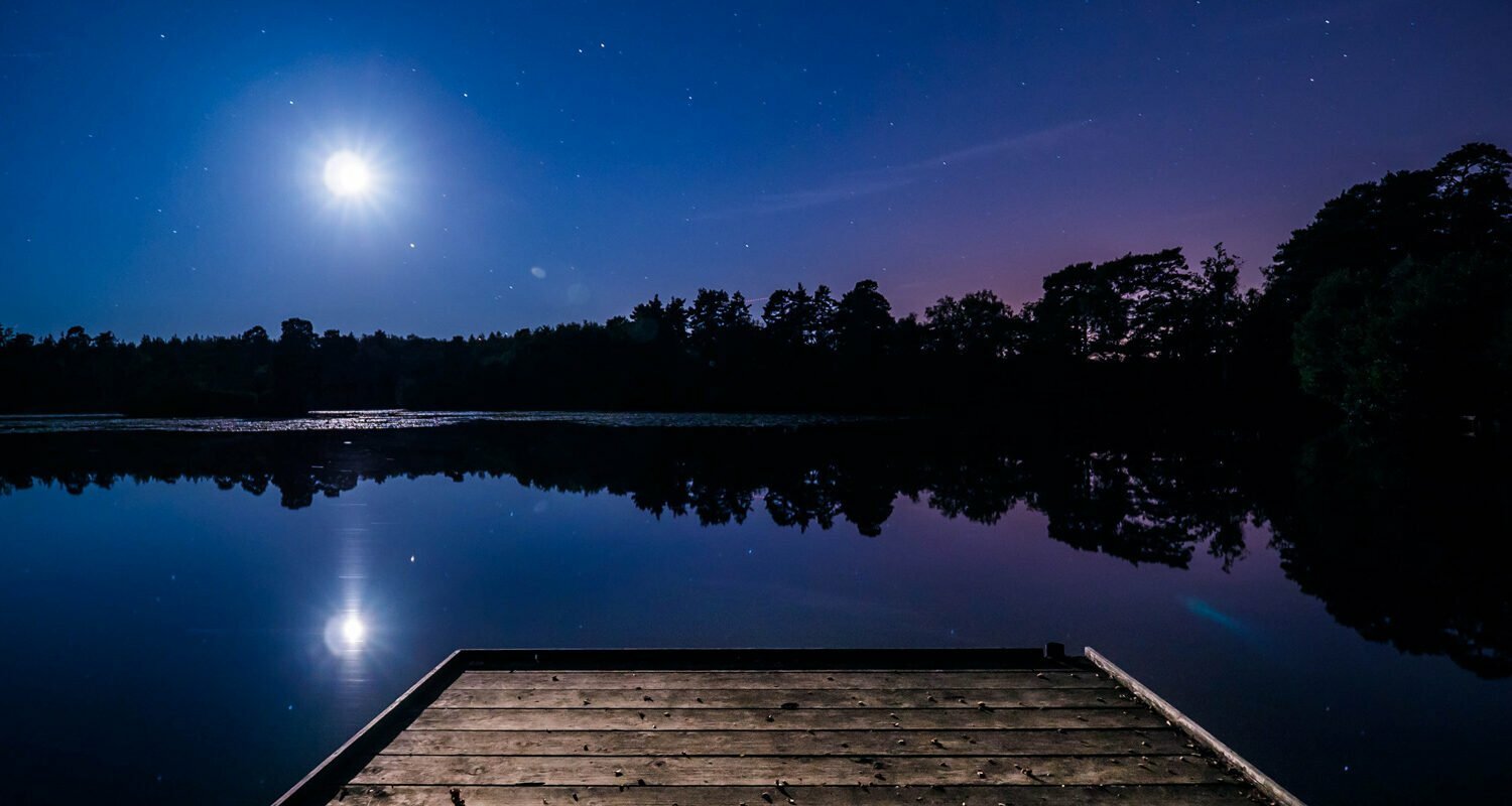 Moon Water Background